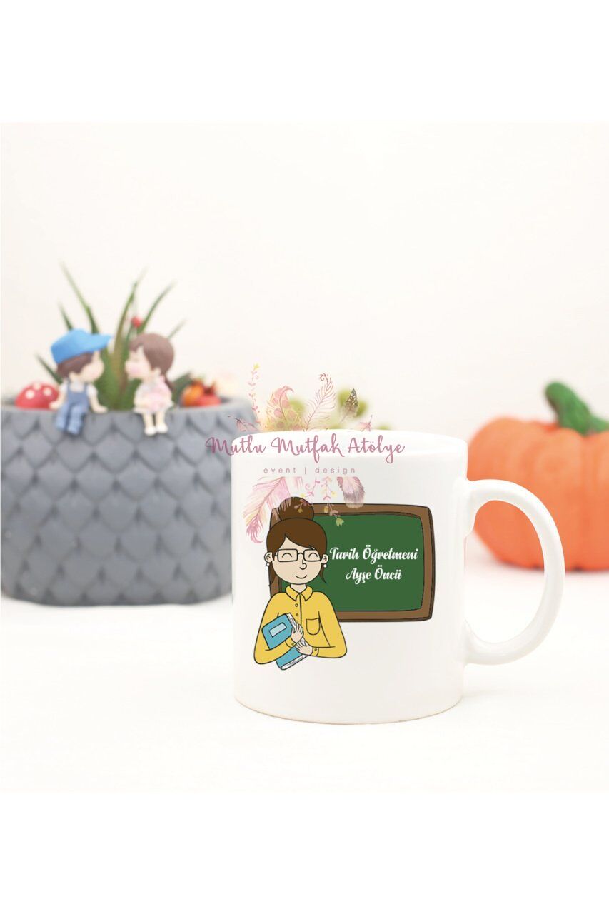 Kişiye Özel Öğretmenler Günü Hediyesi Bayan Öğretmen Mesleki Kupa Bardak