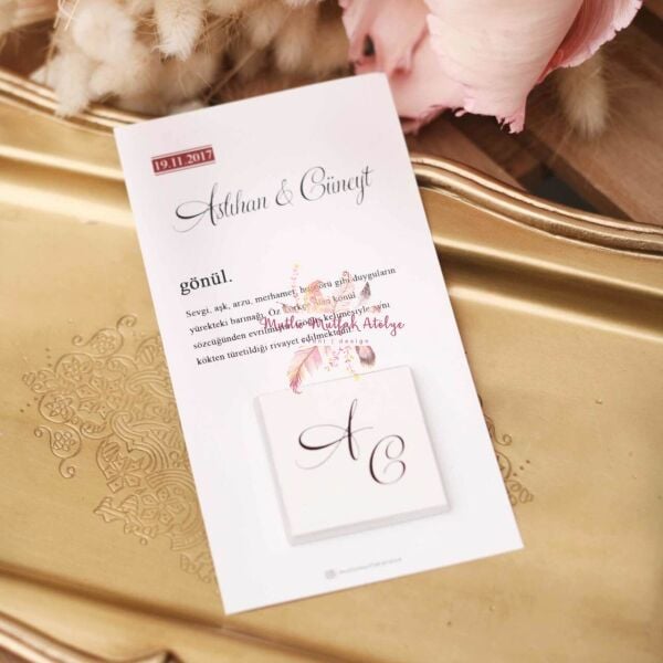 Hediyelik Çikolatalı Kart LUGAT