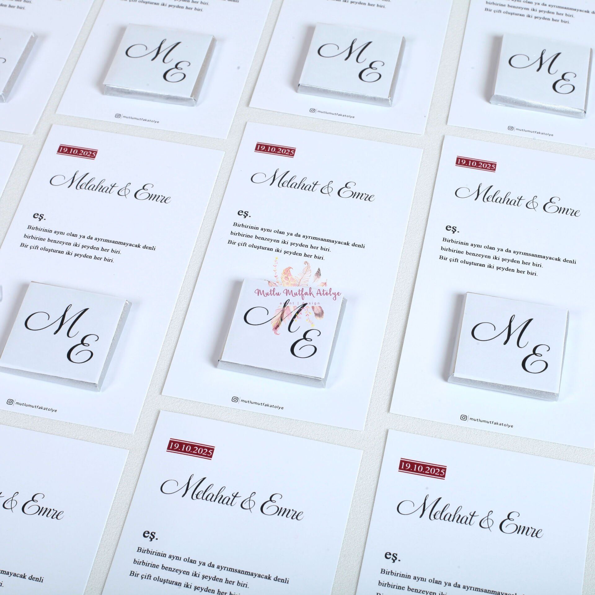 Hediyelik Çikolatalı Kart LUGAT