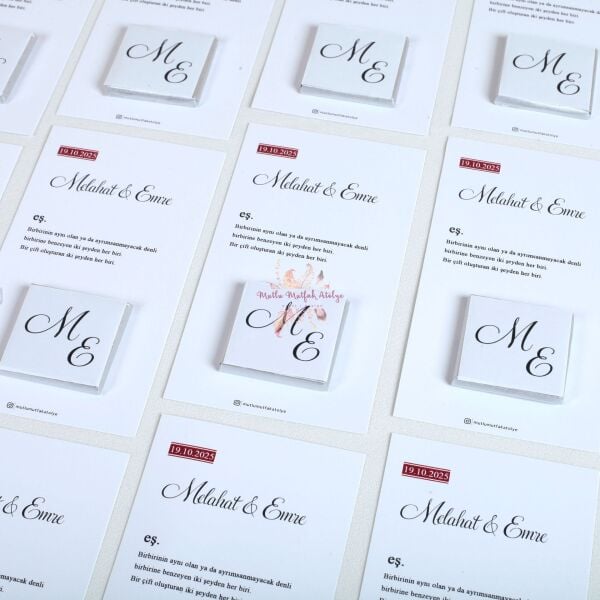 Hediyelik Çikolatalı Kart LUGAT