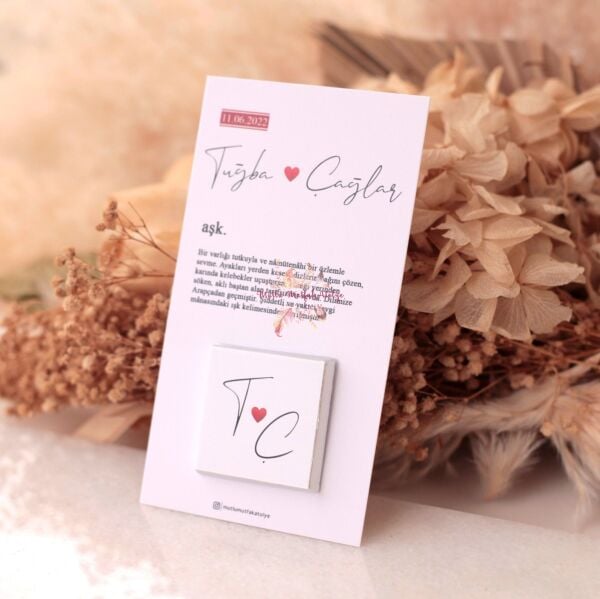 Hediyelik Çikolatalı Kart LUGAT