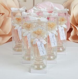 Hediyelik Kutulu Vazo Cam Şişe Eyüp Sabri Tuncer Kolonya