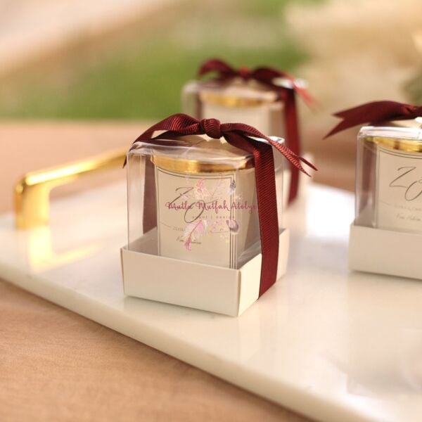 Hediyelik Kapaklı Kutulu Mum