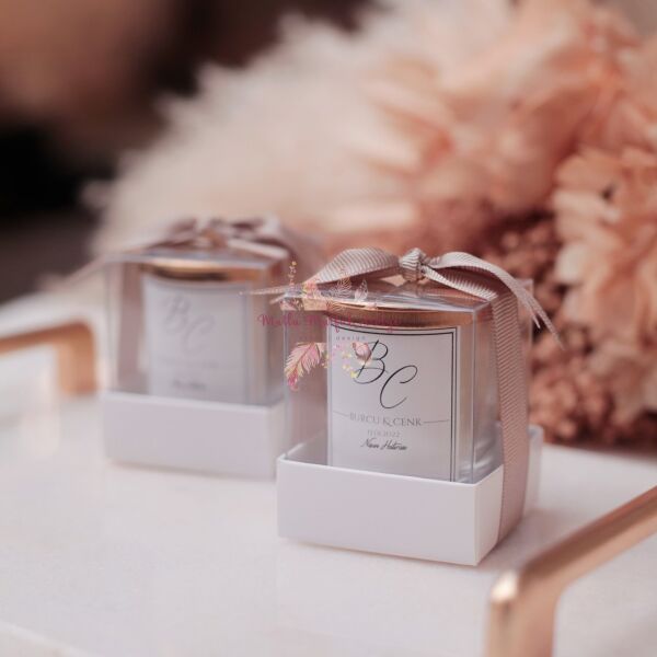 Hediyelik Kapaklı Kutulu Mum