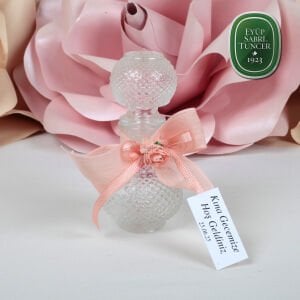 Kına Konseptli Cam Şişe Çiçek Süslemeli Eyüp Sabri Tuncer Kolonya