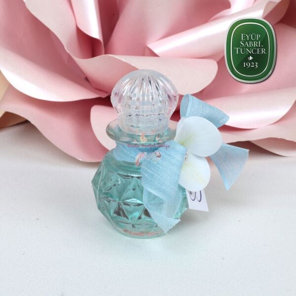 Çiçek Süslemeli Cam Şişe Kolonya - Eyüp Sabri Tuncer