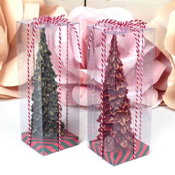 Kutulu Yılbaşı Çam Ağacı Mum