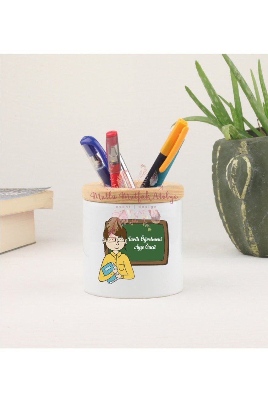 Kişiye Özel Öğretmenler Günü Hediyesi Bayan Öğretmen Mesleki Kalemlik