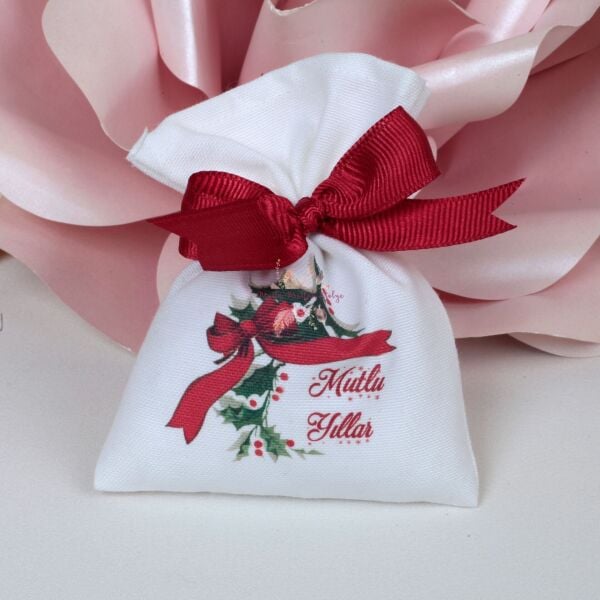 Yılbaşına Özel Baskılı Lavanta Kesesi – “Mutlu Yıllar” Desenli