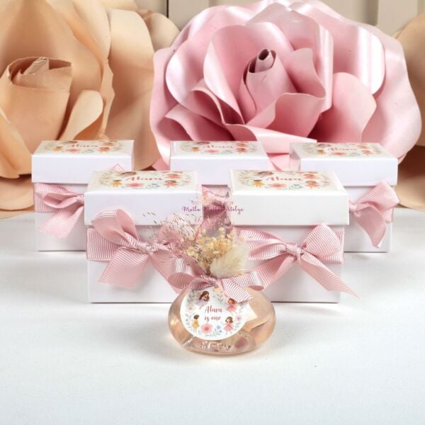 Kutulu Yuvarlak Cam Şişe Eyüp Sabri Tuncer Kolonya Hediyelik