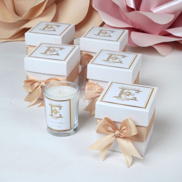 Hediyelik Vanilya Kokulu Kutulu Mum