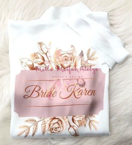 İsimli Baskılı Uzun Sabahlık