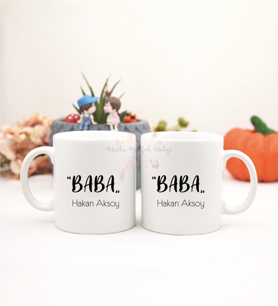 Kişiye Özel Babalar Günü İkili Kupa Bardak