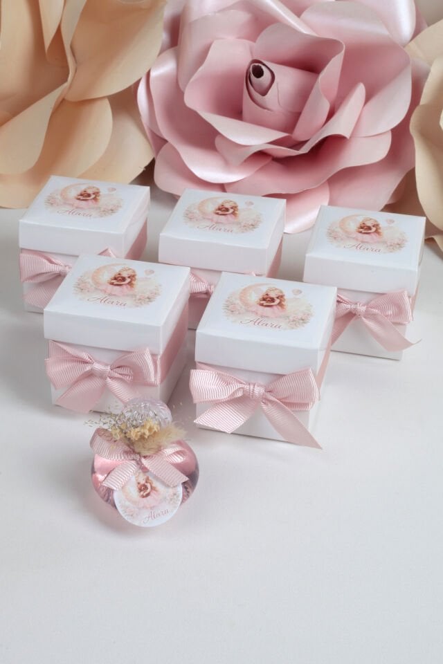 Kutulu Yuvarlak Cam Şişe Eyüp Sabri Tuncer Kolonya Hediyelik