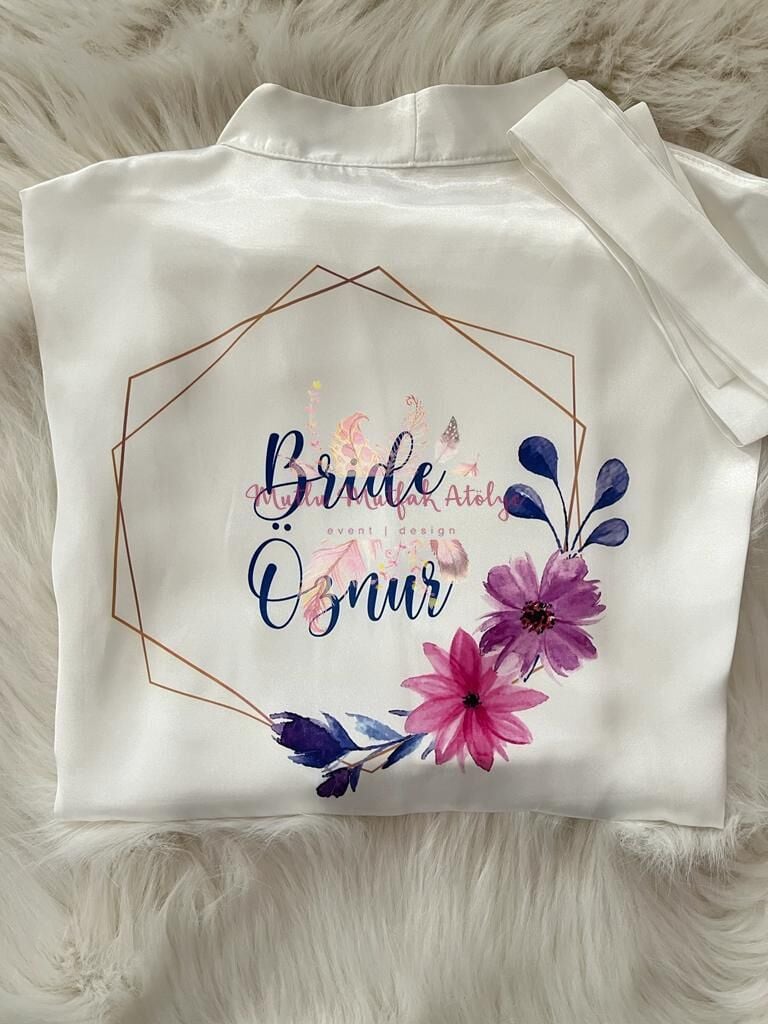 Bride ÖZNUR DÜZ KESİM Sabahlık