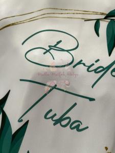 Bride TUBA DÜZ KESİM Sabahlık