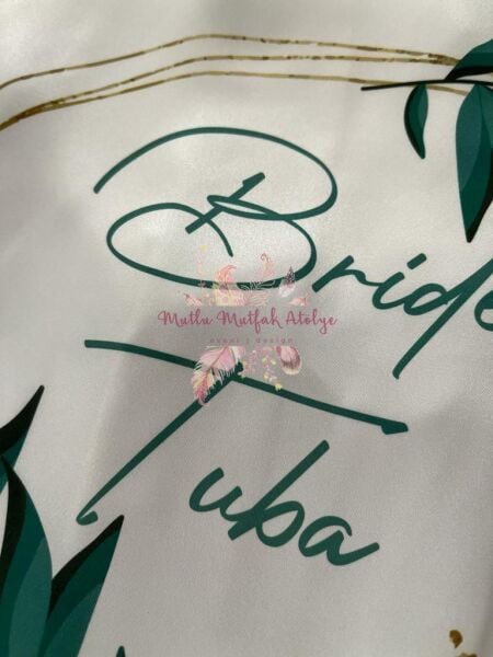 Bride TUBA DÜZ KESİM Sabahlık