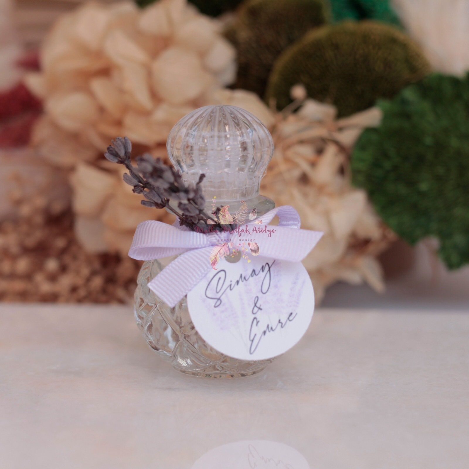 Lavanta Süslemeli Hediyelik Kolonya