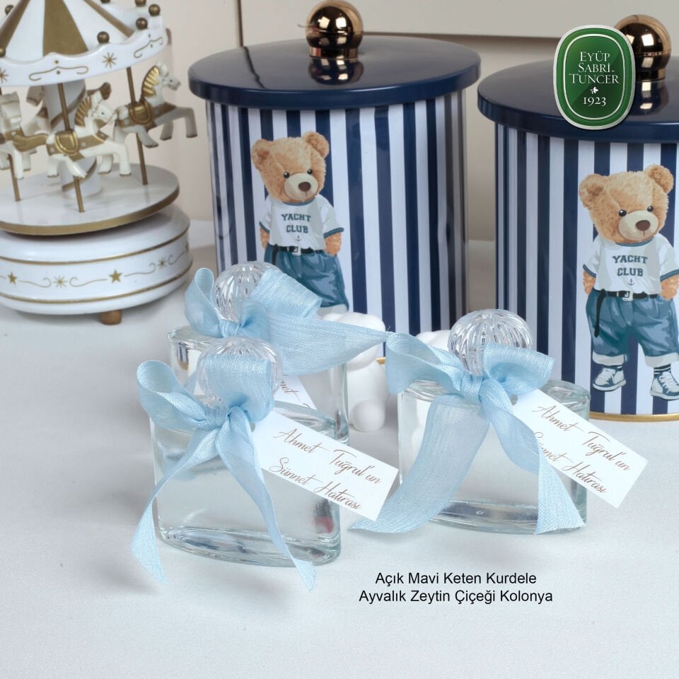 Kişiye Özel Bebek Kolonyası Hediyelik – Ayvalık Zeytin Çiçeği Kolonya – Erkek & Kız Bebek Mevlüt, Sünnet, Doğum Hediyesi