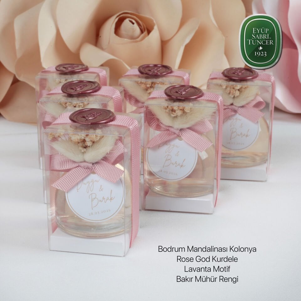 Bodrum Mandalinası Kolonya Nikah Şekeri – Söz, Nişan ve Düğün Hediyeliği Kolonya Şişesi