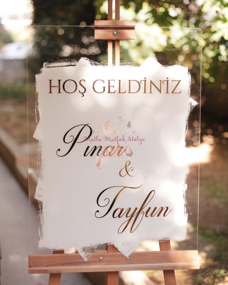 Şeffaf Karşılama Panosu (Dikey)