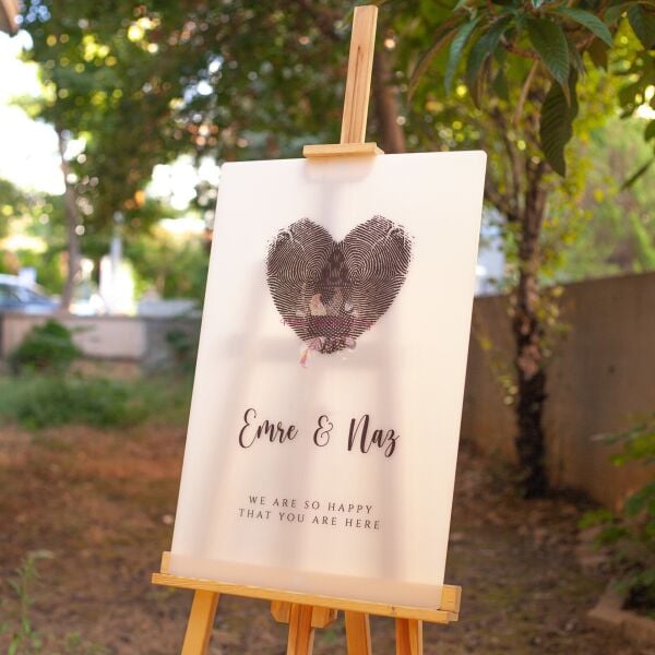 Beyaz Buzlu Görünümlü Karşılama Panosu