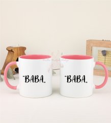 Babalar Günü İkili Pembe Kupa Bardak