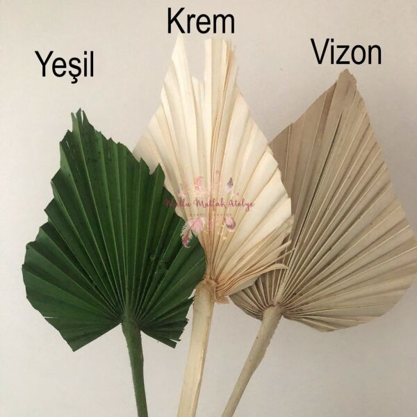 Çiçekli Ahşap Karşılama Panosu Krem Renk Palmiye