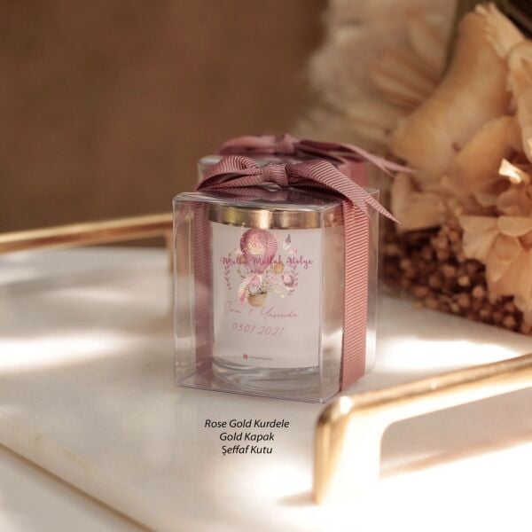 Hediyelik Kapaklı Kutulu Mum