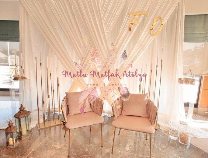 Perde Konsept - Pudra Sandalye