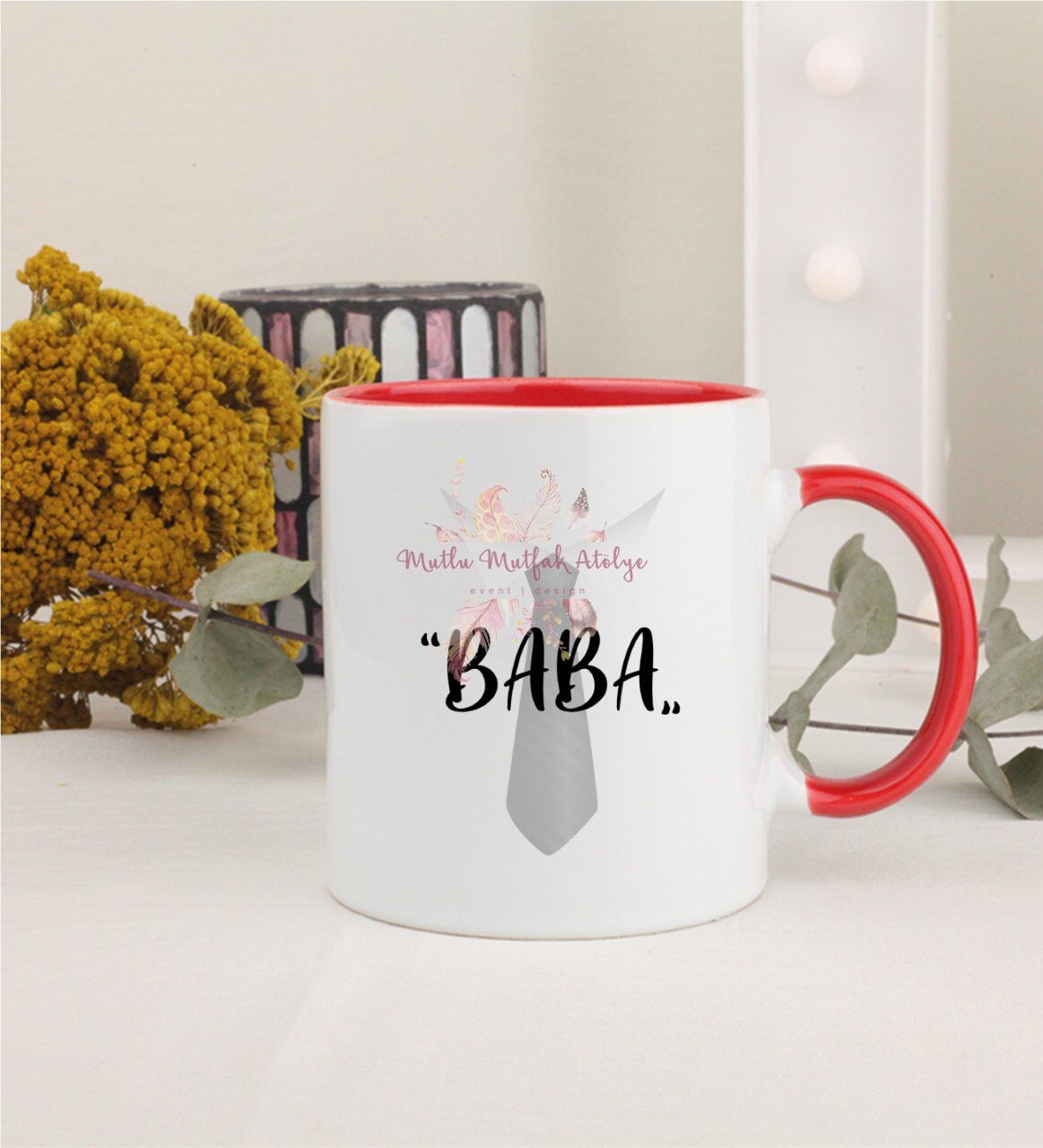 Babalar Günü Kırmızı Kupa Bardak