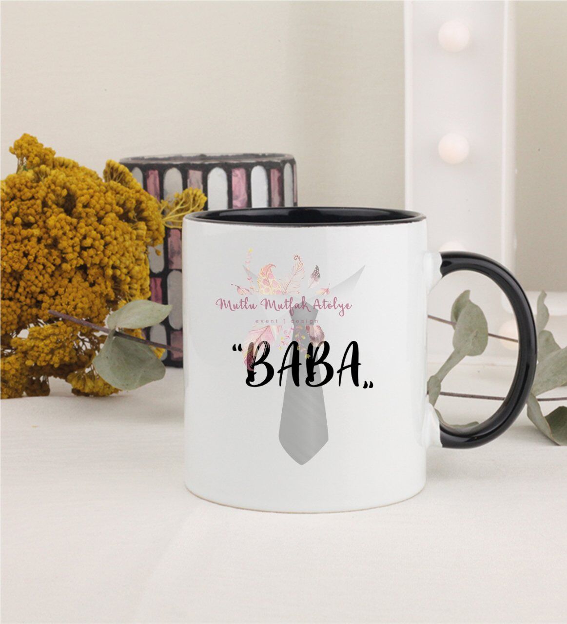 Babalar Günü Siyah Kupa Bardak