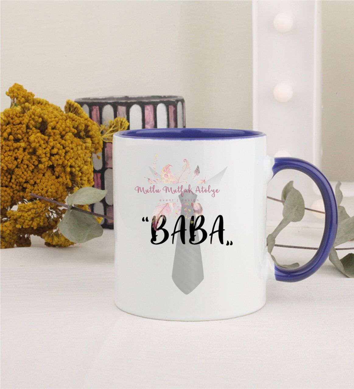 Babalar Günü Lacivert Kupa Bardak