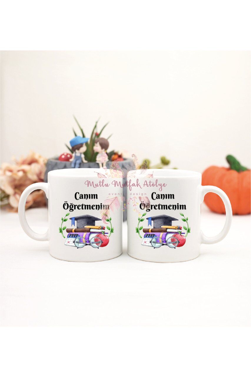 Öğretmenler Günü Hediyesi Canım Öğretmenim İkili Kupa Bardak