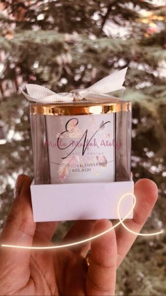 Hediyelik Kapaklı Kutulu Mum