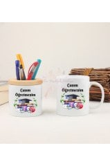 Öğretmenler Günü Hediyesi Canım Öğretmenim Kalemlik ve Kupa Bardak