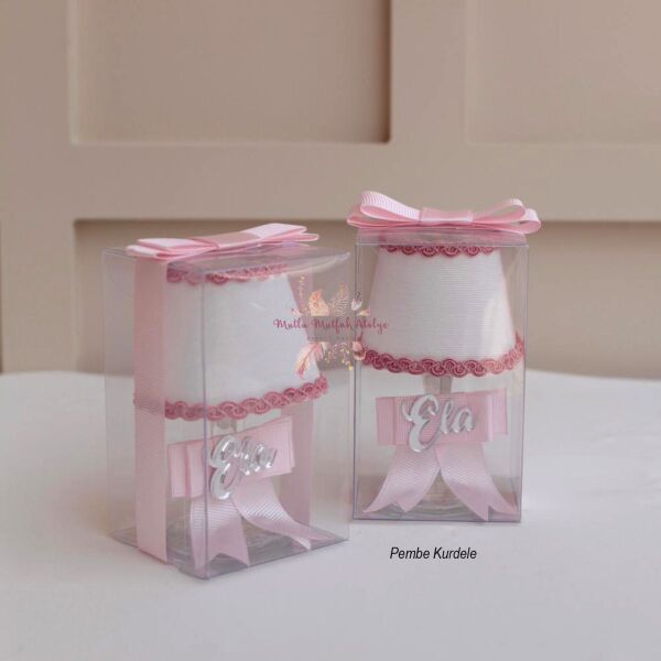 Hediyelik Kumaş Abajur Mum