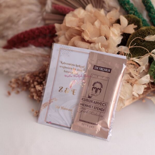 Hediyelik Kahveli Kart