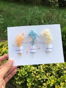 Hediyelik Mühürlü Kutulu Mum Çiçek Süslemeli Kolonya Ve Baskılı Karton Çanta Seti