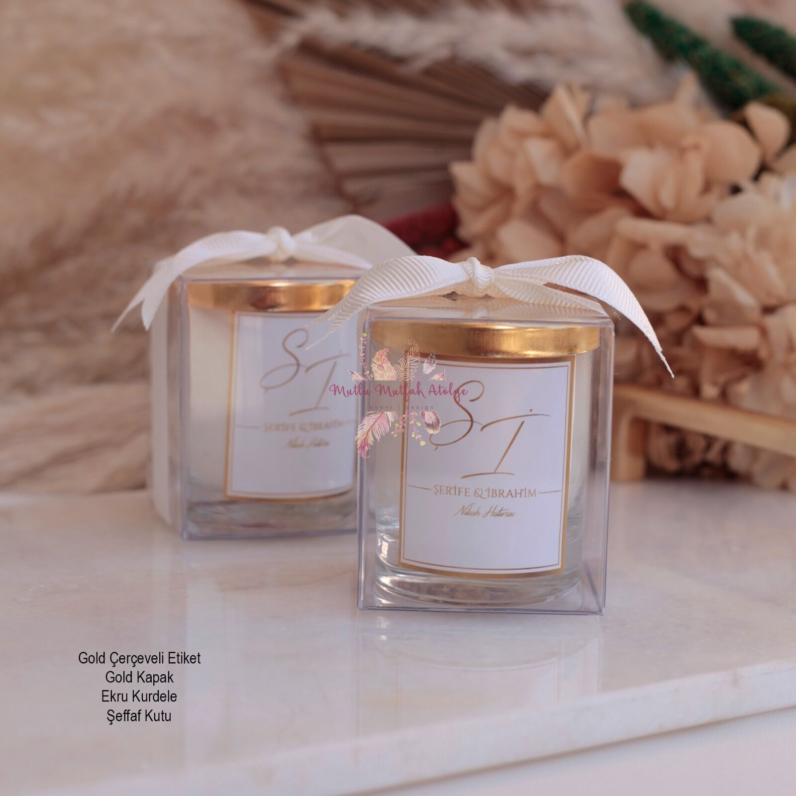 Hediyelik Kapaklı Kutulu Mum