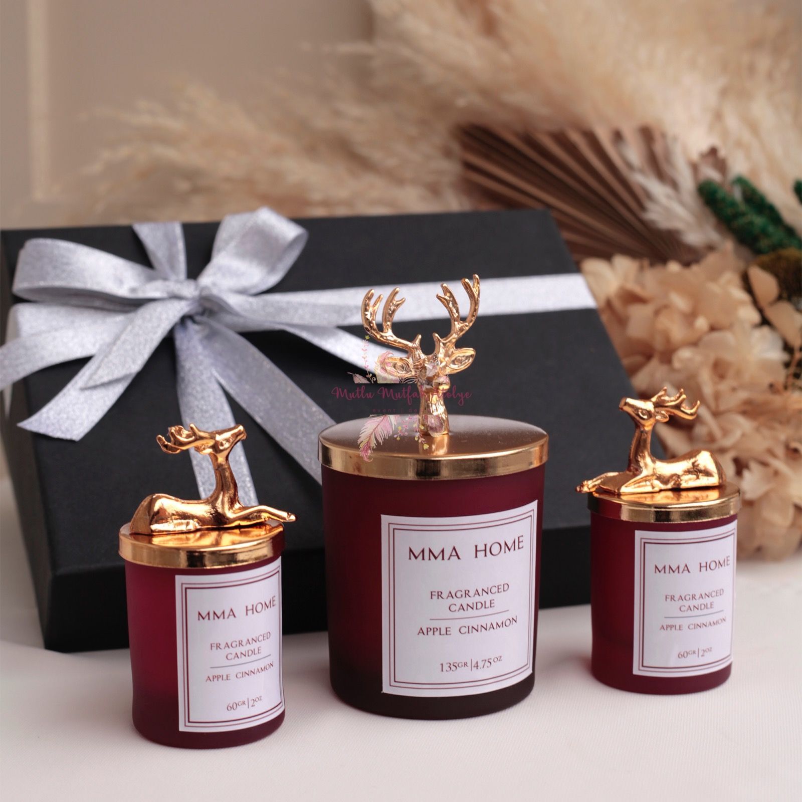 Yılbaşı Hediyesi Kutulu Mum Seti