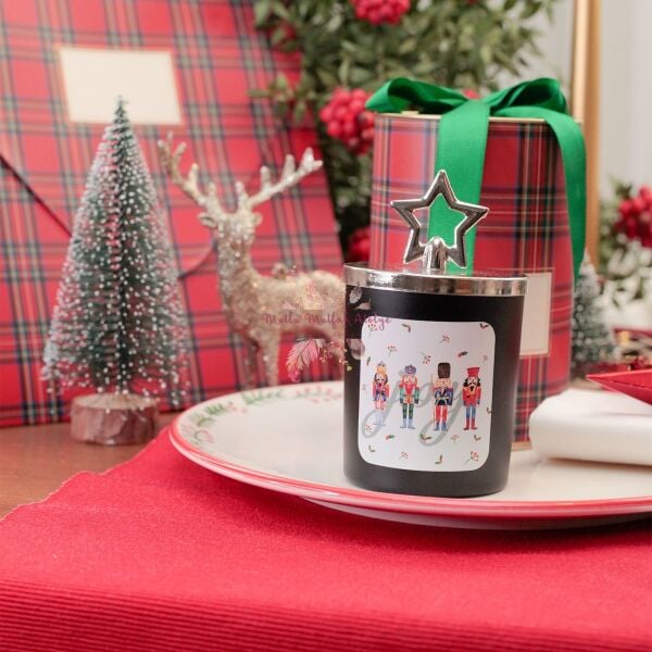 Yılbaşı Hediyelik Kutulu Çikolata Kokulu Mum