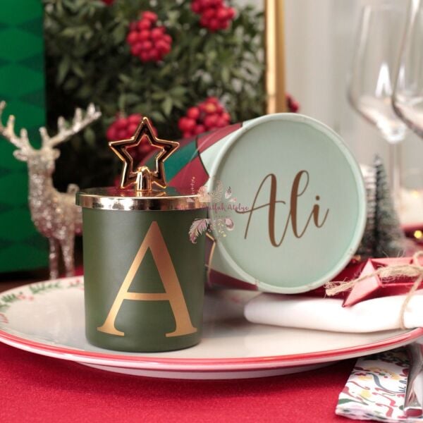 Yılbaşı Hediyelik Kutulu Kurabiye Kokulu Mum