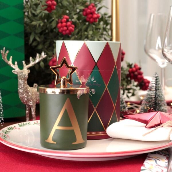 Yılbaşı Hediyelik Kutulu Kurabiye Kokulu Mum