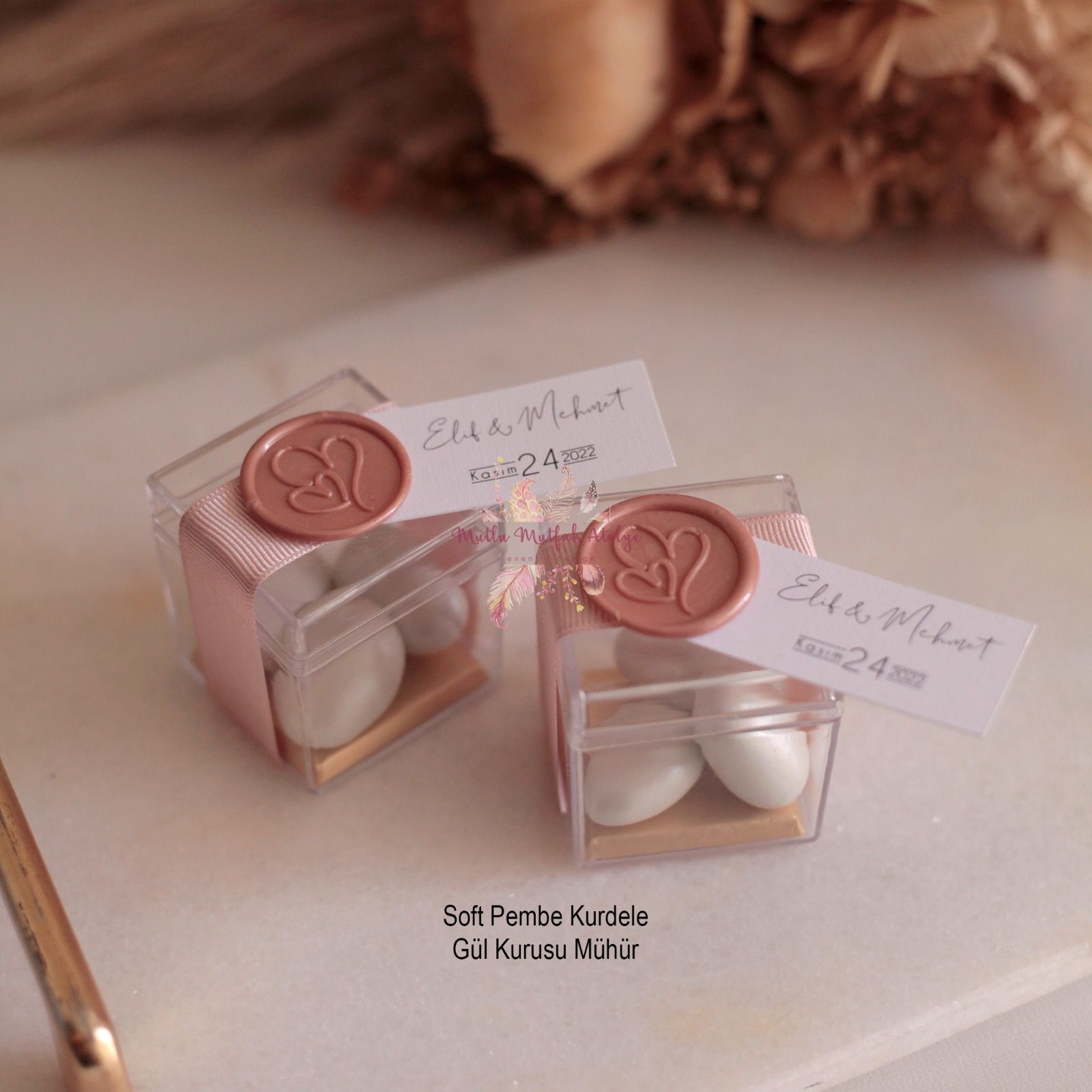 Hediyelik Mühürlü Mika Kutu Draje