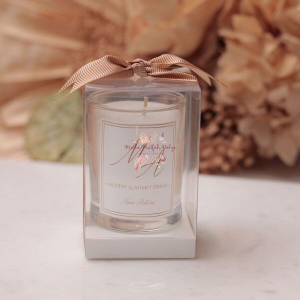 Hediyelik Yükseltili Kutulu Mum