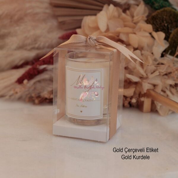 Hediyelik Yükseltili Kutulu Mum