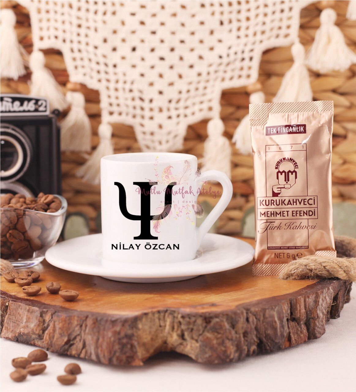 Kişiye Özel Psikolog Türk Kahvesi Fincanı