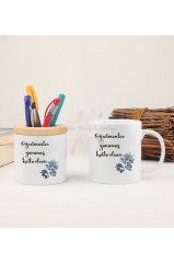 Öğretmenler Günü Hediyesi  Kalemlik ve Kupa Bardak