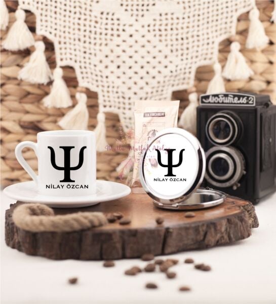 Kişiye Özel Psikolog Aynalı Kahve Fincanı